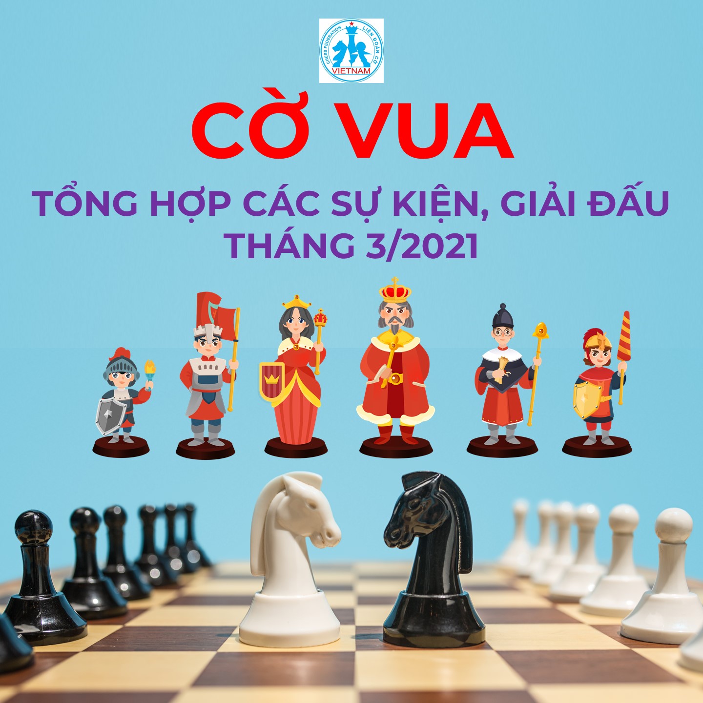 Tổng hợp các sự kiện, giải đấu cờ vua Tháng 3/2021