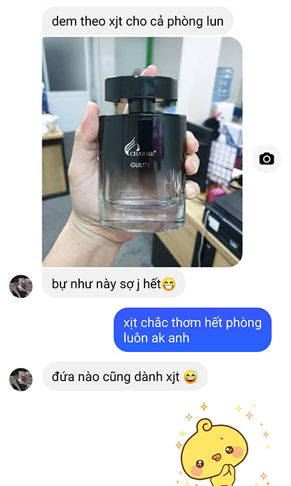 anh trọng mua nước hoa charme guility 100ml tại halushop