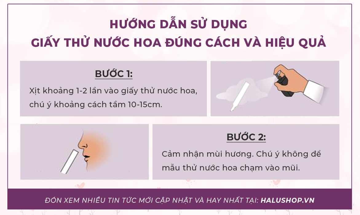 cách sử dụng giấy thử nước hoa đúng cách