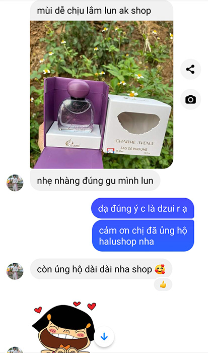 chi hanh mua nuoc hoa avenue tai halushop