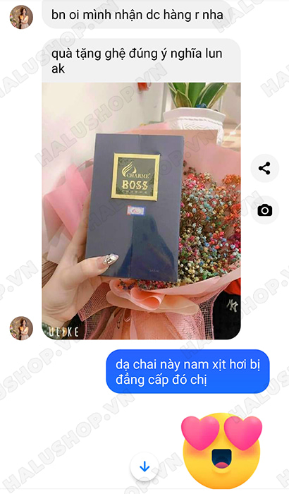 chi linh mua nuoc hoa charme boss o halushop tang nguoi yeu