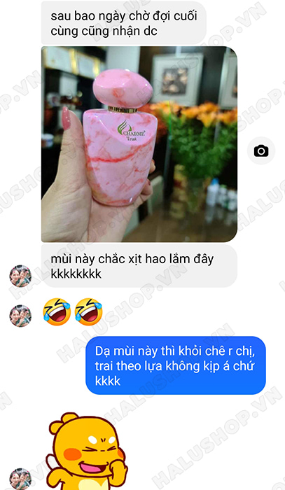 chị phương mua nước hoa trust 50ml chính hãng tại halushop