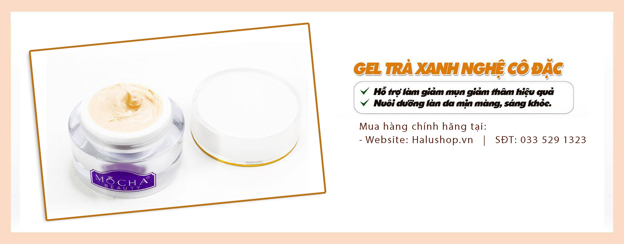 kem trị mụn gel trà xanh nghệ cô đặc