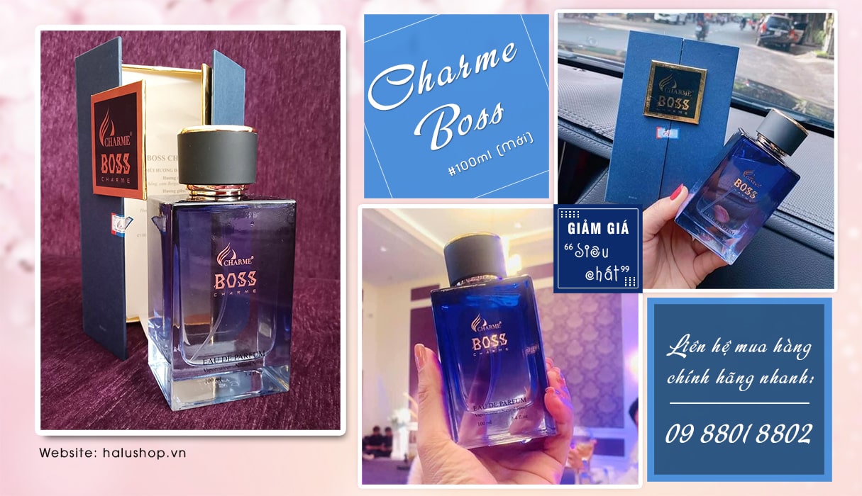 liên hệ mua nước hoa charme boss 100ml chính hãng tại halushop