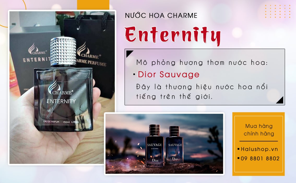 nước hoa charme enternity chính hãng có mùi hương giống nước hoa Dior Sauvage