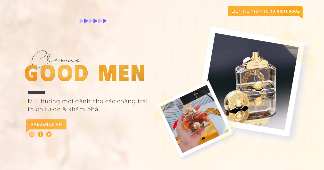 nước hoa charme good men vàng 50ml chính hãng dành cho nam giới