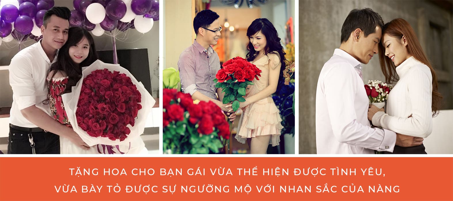 Chỉ cần tặng người yêu một bông hoa nhỏ thì nàng cũng đã cảm động rất nhiều rồi