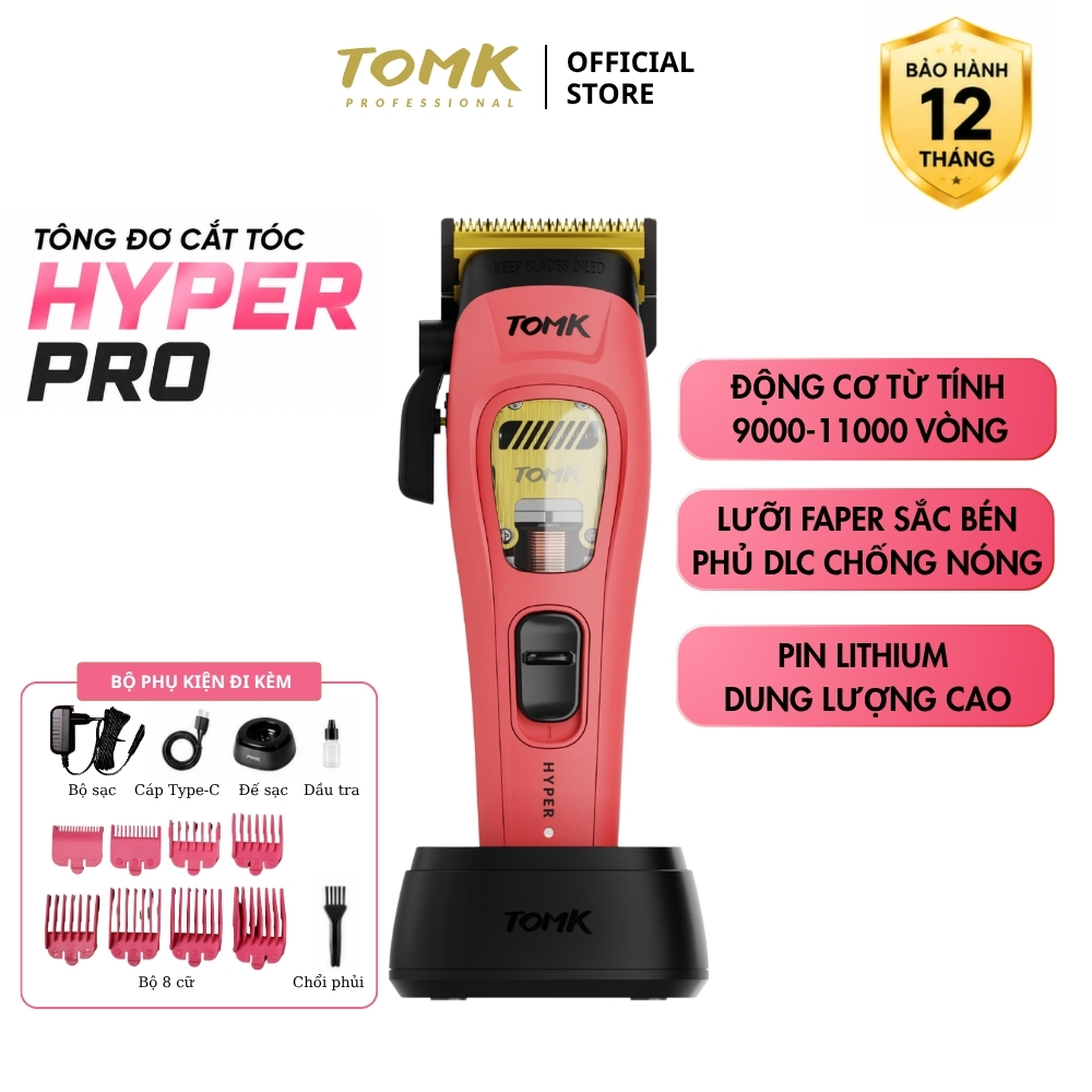 Tomk Hyper Pro – Tông đơ chuyên nghiệp dành cho barber & salon hiện đại