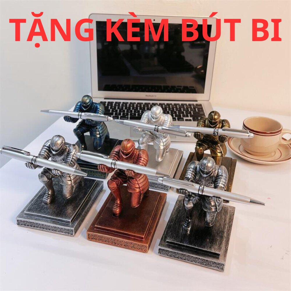 Mô Hình Chiến Binh Đỡ Kéo, Dao Cạo - Tặng Bút Bi