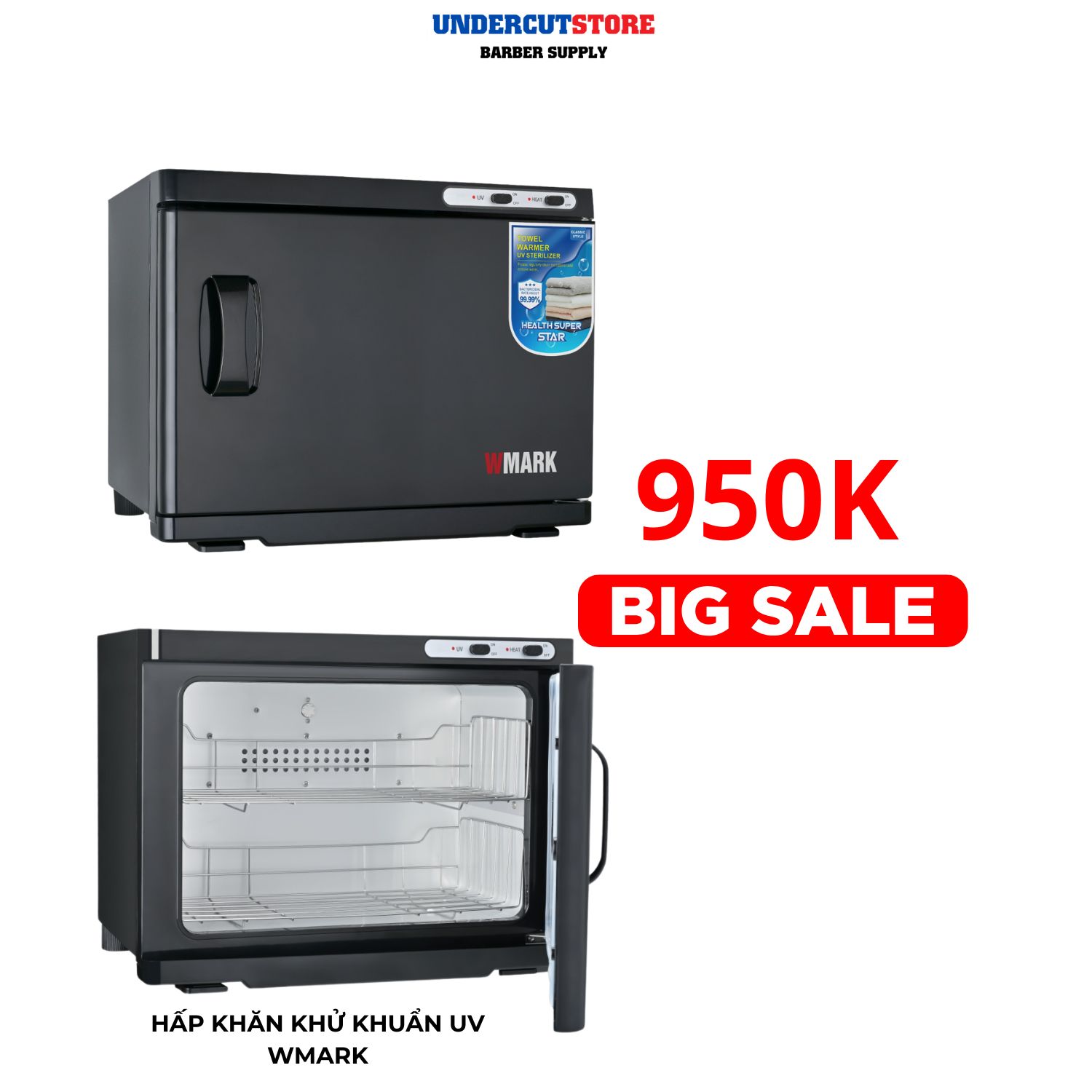 Máy Hấp Khăn Khử Khuẩn UV 2 Tầng WMARK - BH 6 Tháng