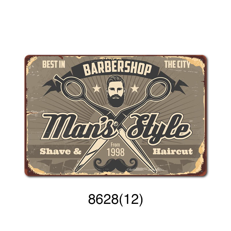 Bảng Thiếc Trang Trà Barbershop | Undercut Store Bảng Thiếc Trang Trà Barbershop | Undercut Store