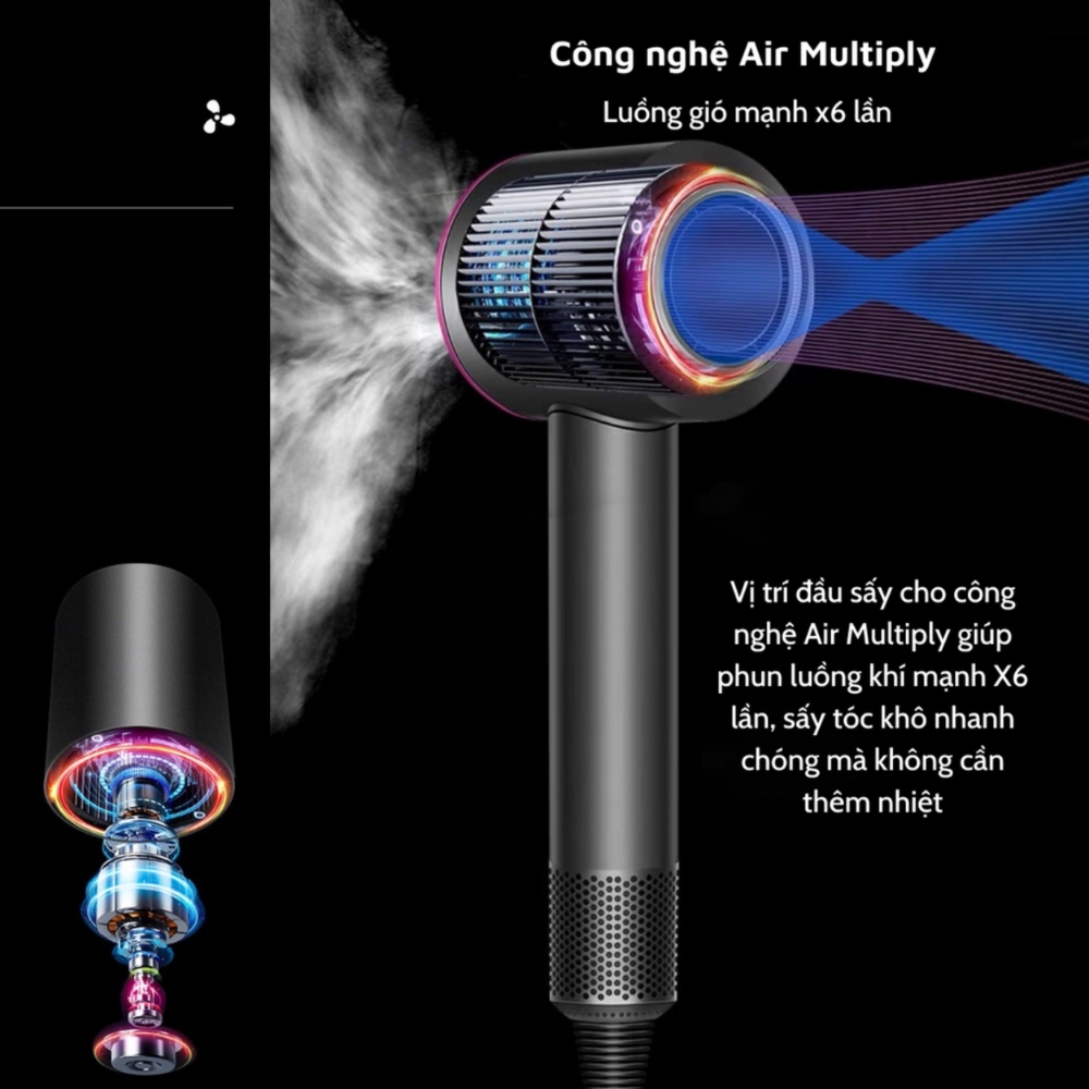 Máy Sấy Tóc Cao Cấp Super Sonic - BH 6 Tháng