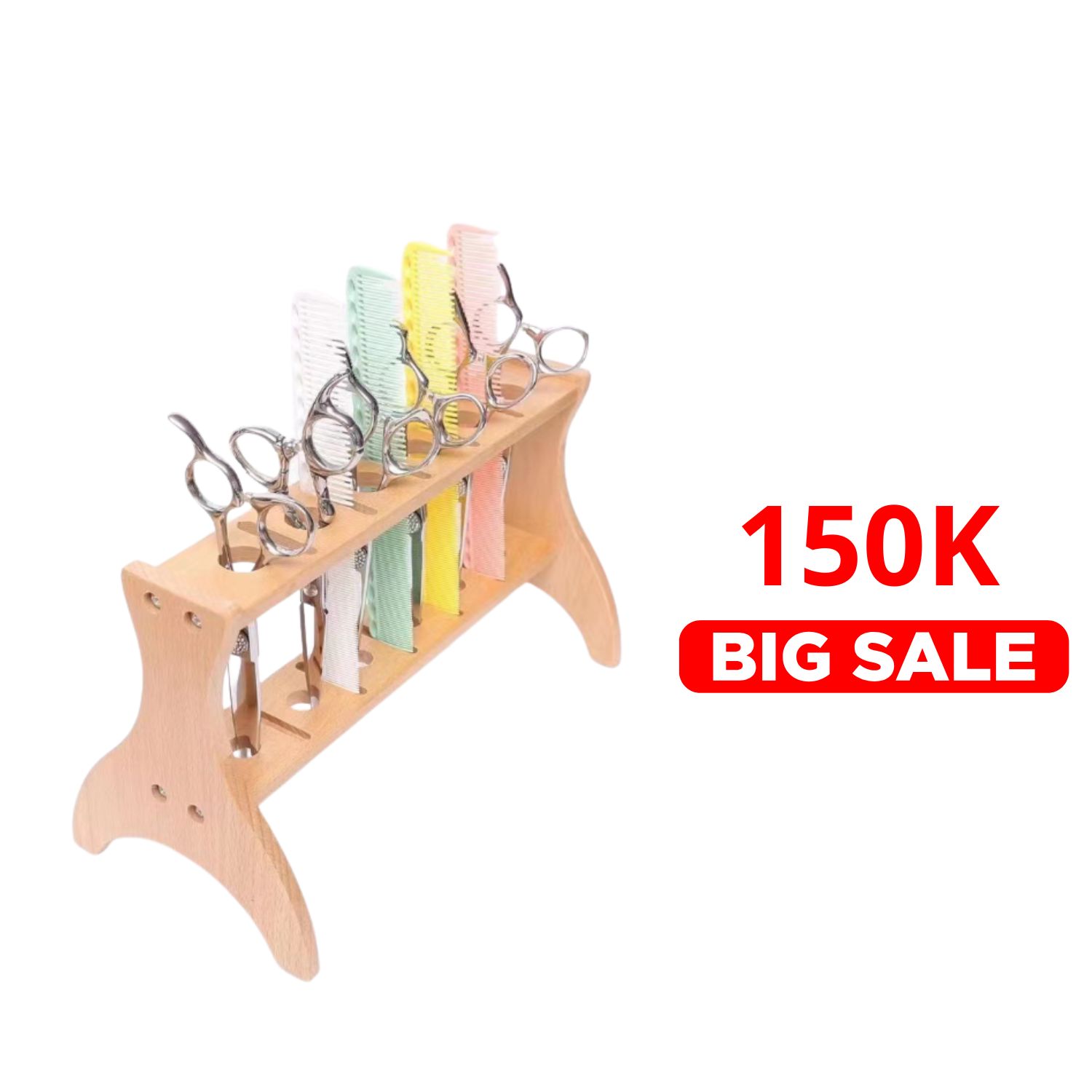 Khay Gỗ Đựng Kéo Lược Lắp Ráp