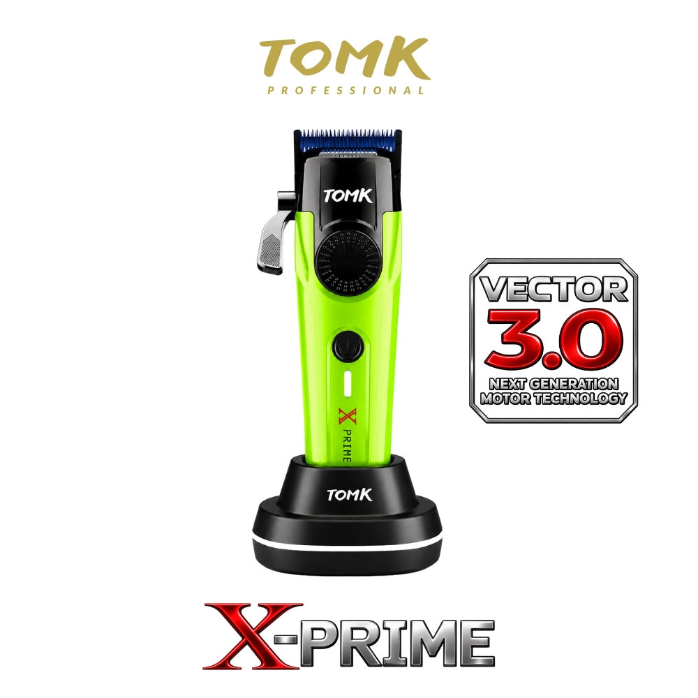 Tông Đơ Cắt Tóc Tomk X-Prime - Green - Động Cơ Vector 3.0