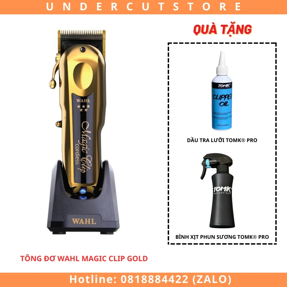 Tông Đơ Wahl Magic Clip Gold Cordless - Nội Địa Mỹ - BH 12 Tháng