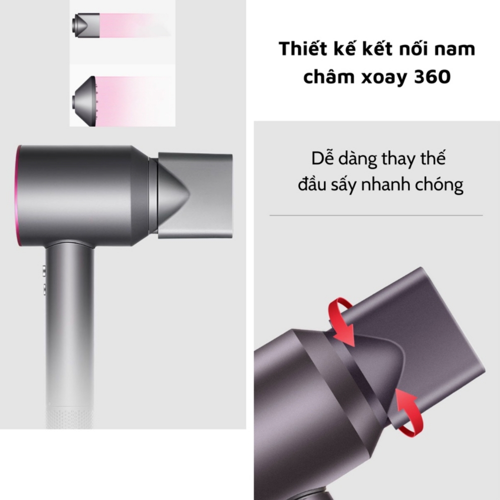 Máy Sấy Tóc Cao Cấp Super Sonic - BH 6 Tháng