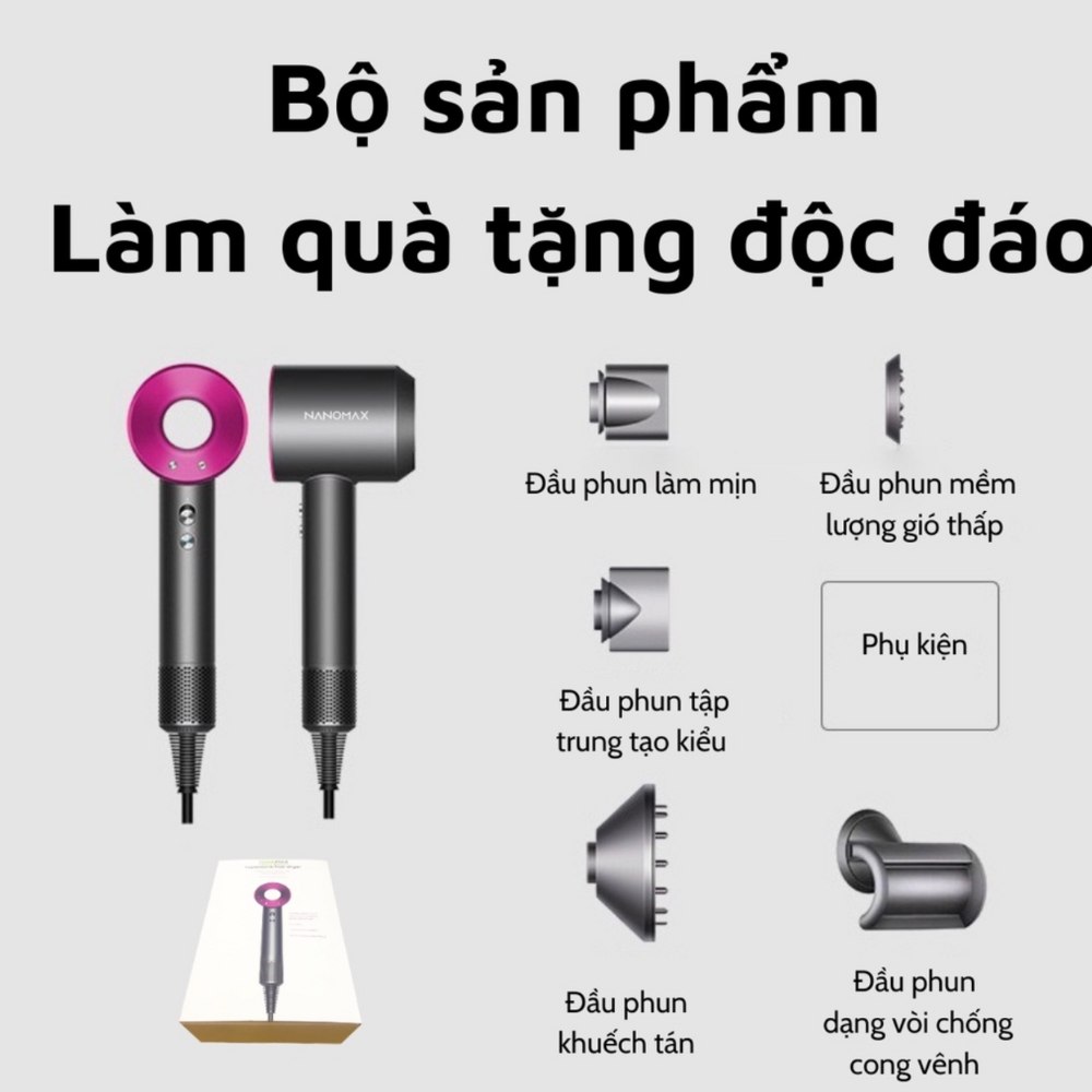 Máy Sấy Tóc Cao Cấp Super Sonic - BH 6 Tháng - 1 Đổi 1