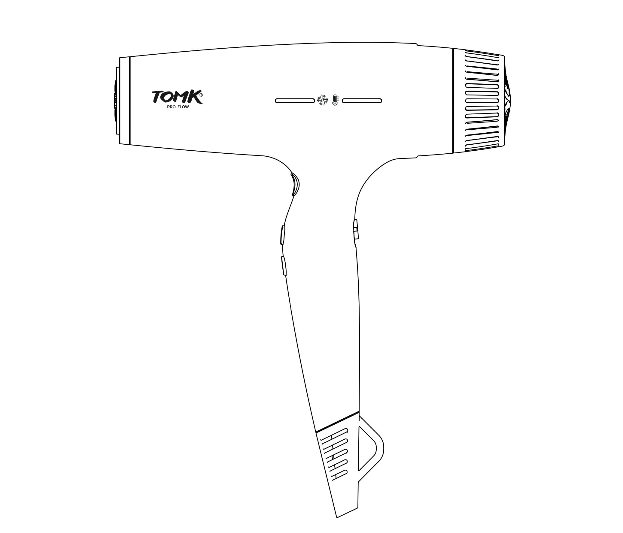 Máy Sấy Tóc Cao Cấp TOMK PRO FLOW - 2400W - BH 12 Tháng