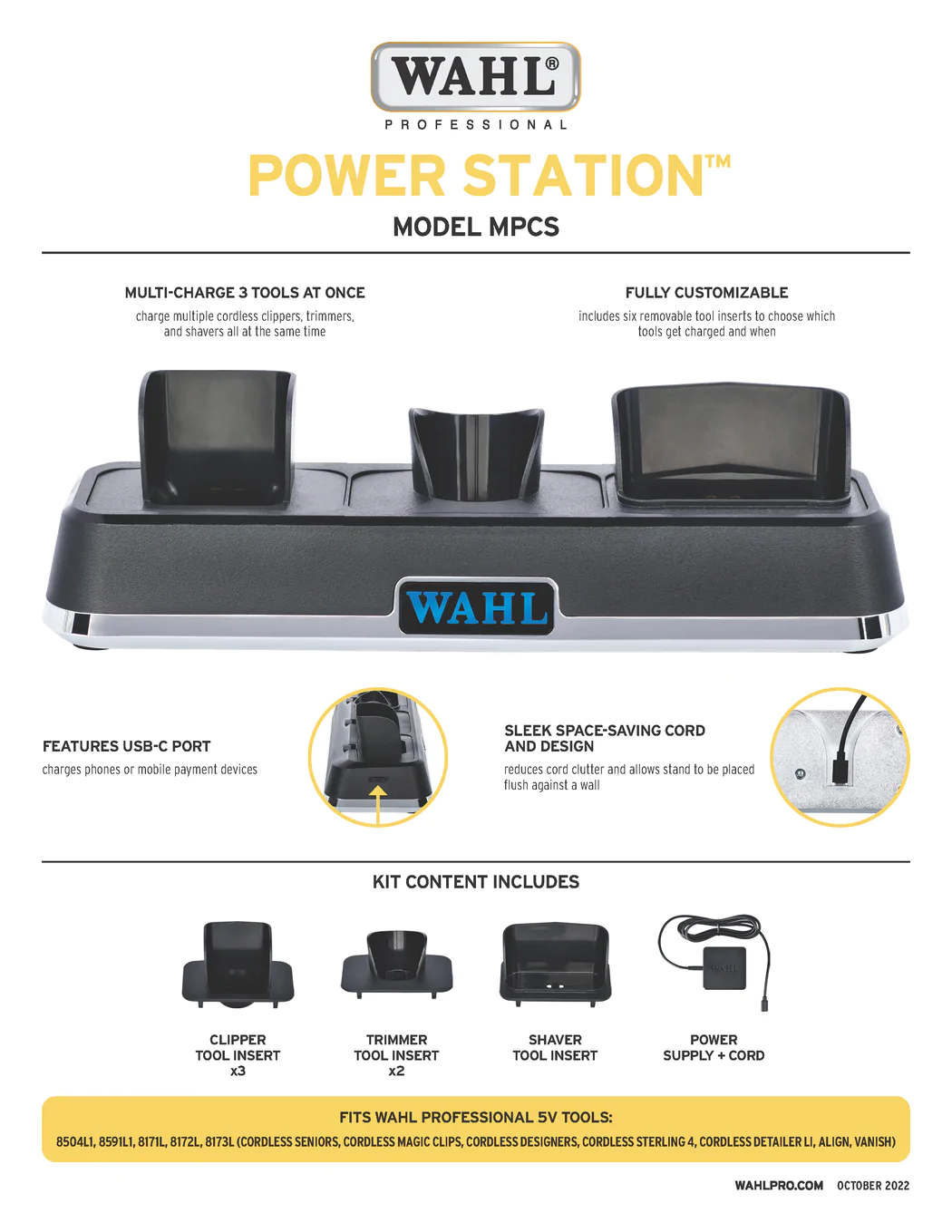 Trạm Sạc Wahl Power Statition - Hàng Chính Hãng