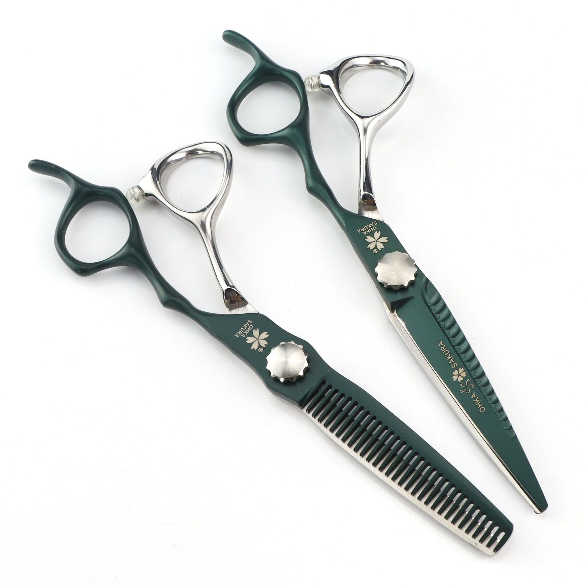 Kéo Cắt Tỉa Tóc Sakura S002 Giá Rẻ - Green