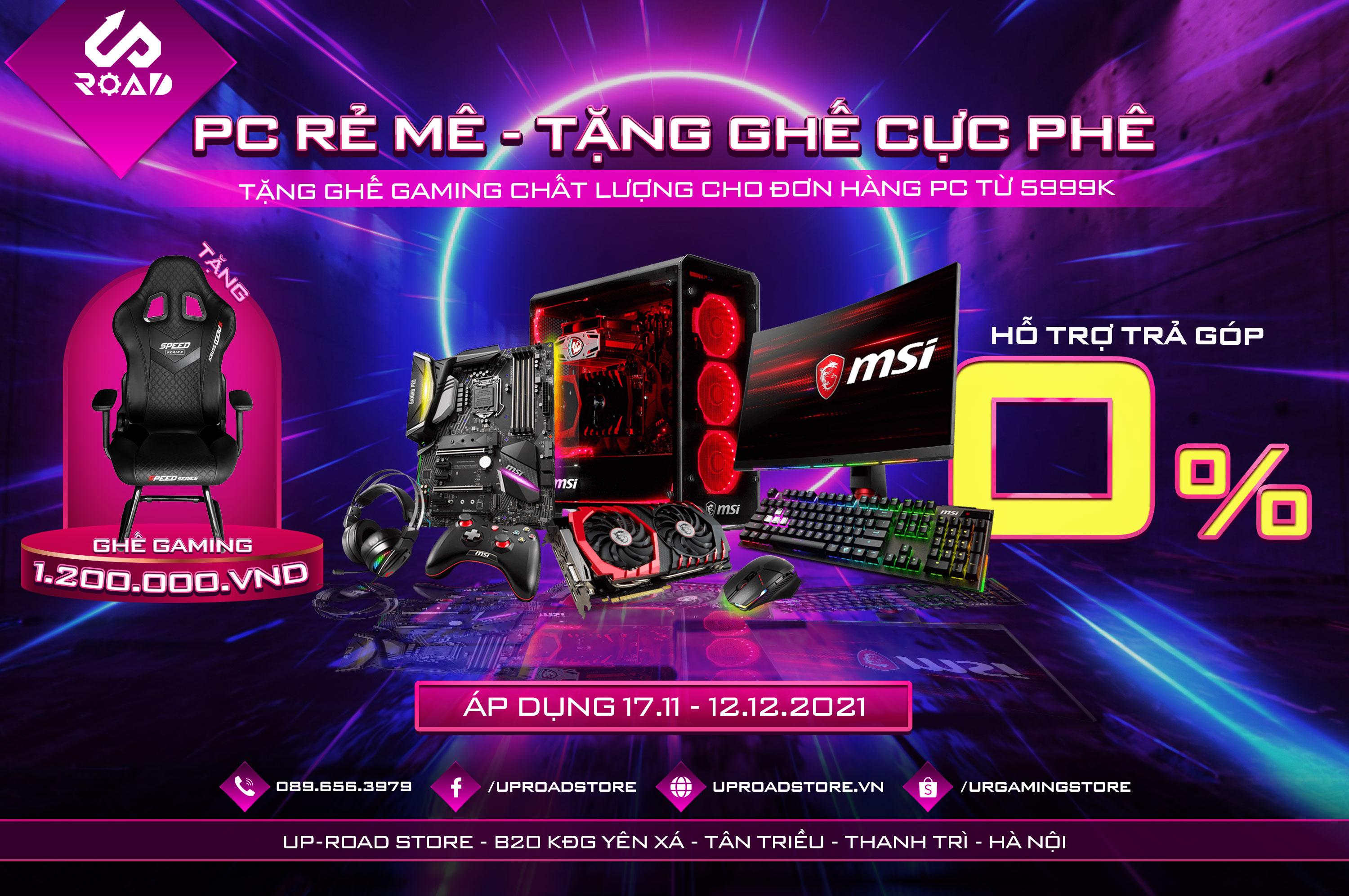 PC RẺ MÊ - TẶNG GHẾ CỰC PHÊ