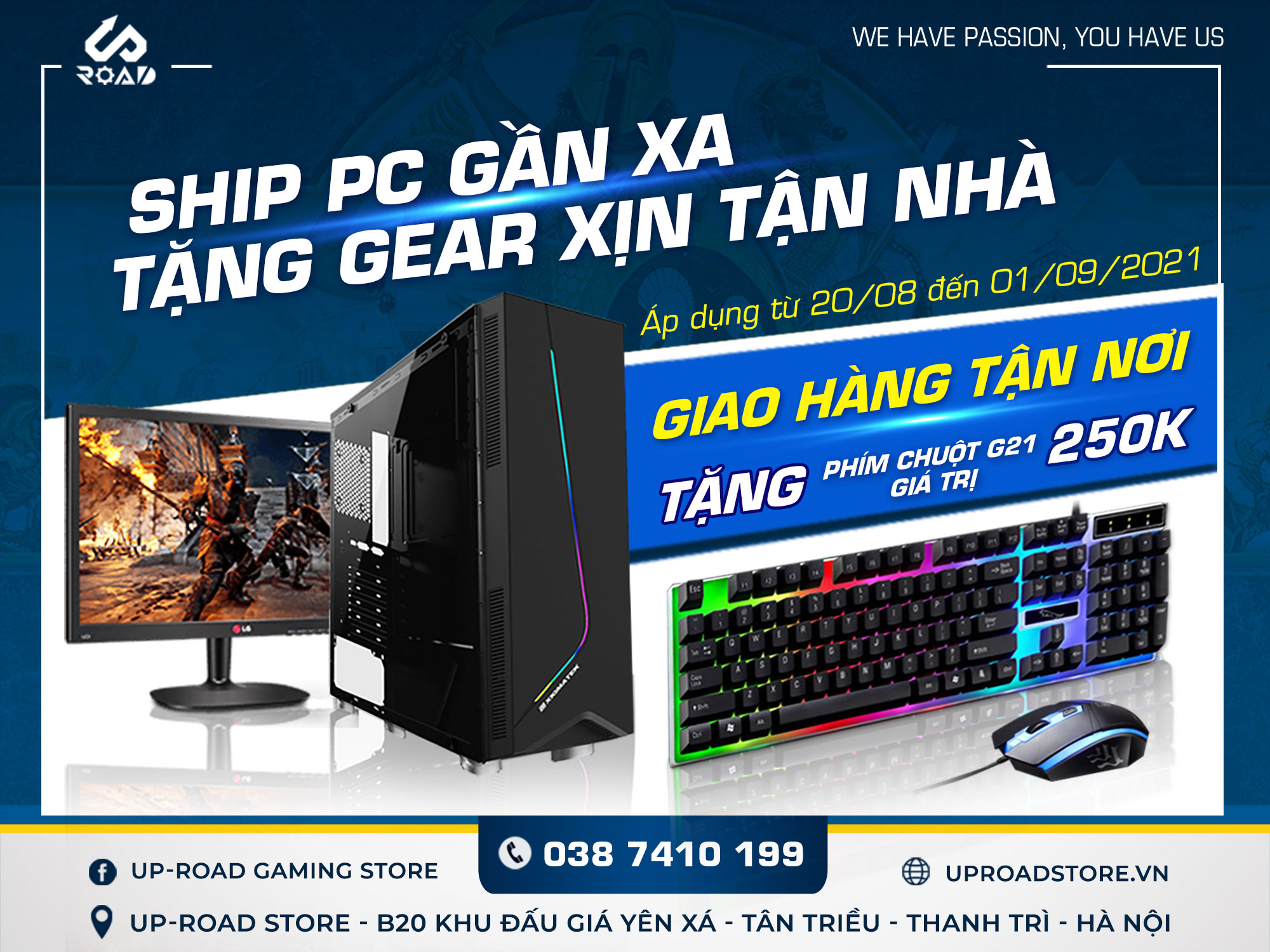 SHIP PC GẦN XA, TẶNG GEAR XỊN TẬN NHÀ