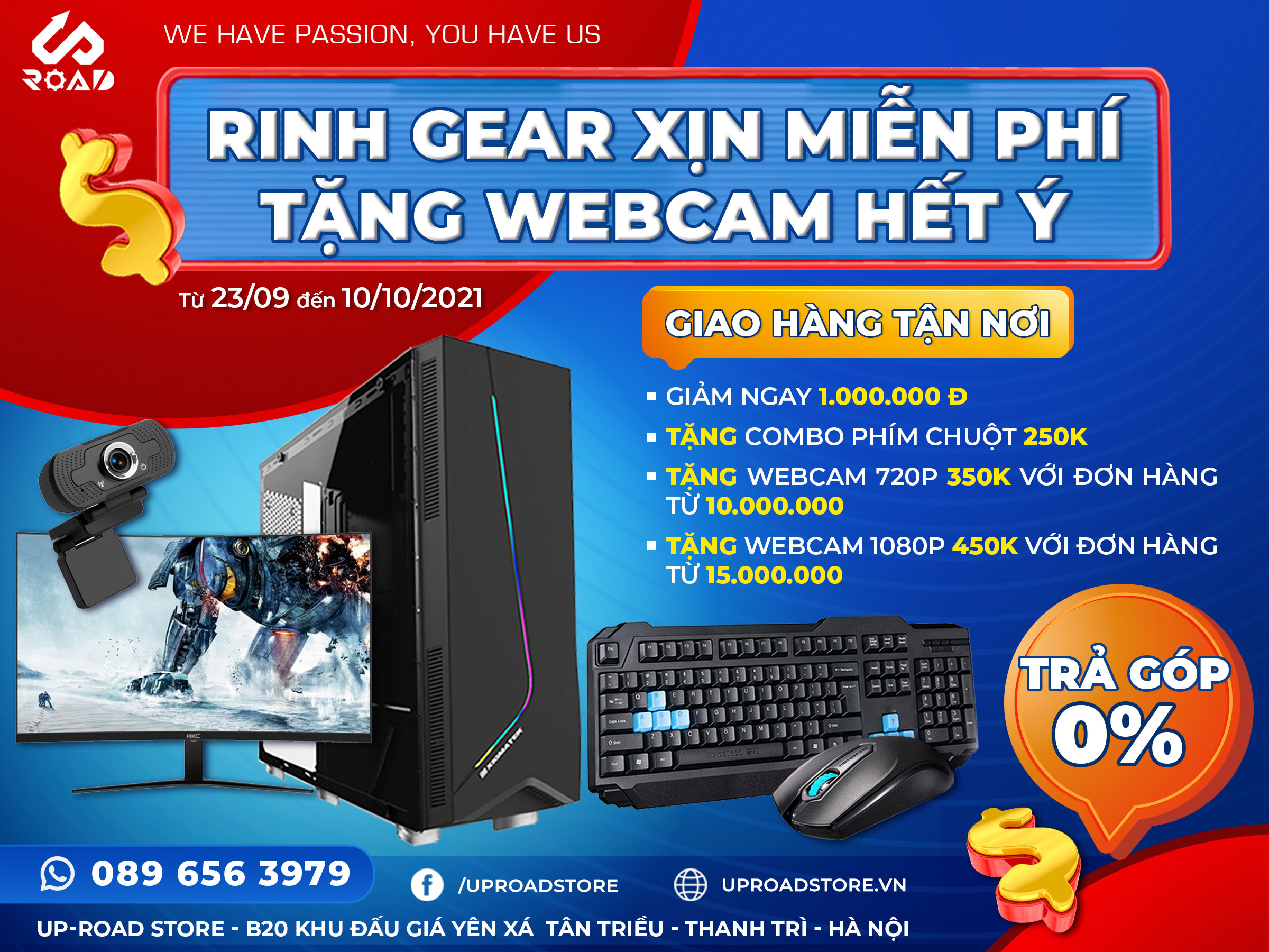 RINH GEAR XỊN MIỄN PHÍ - TẶNG WEBCAM HẾT Ý