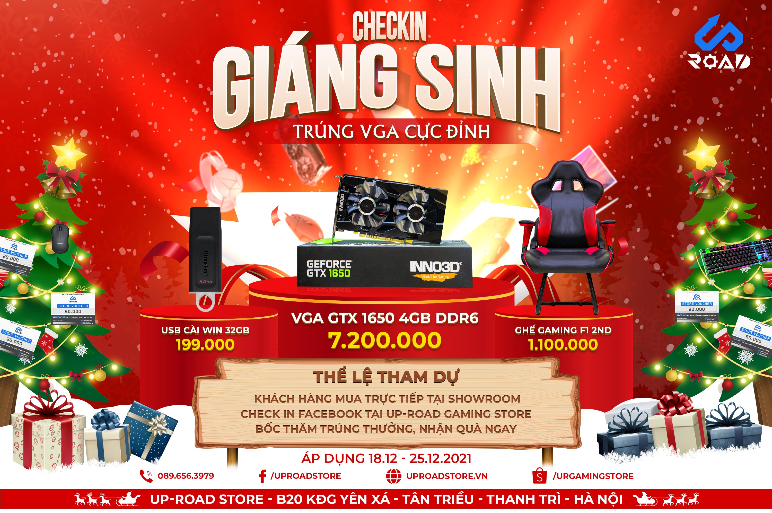 CHECKIN GIÁNG SINH - TRÚNG VGA CỰC ĐỈNH