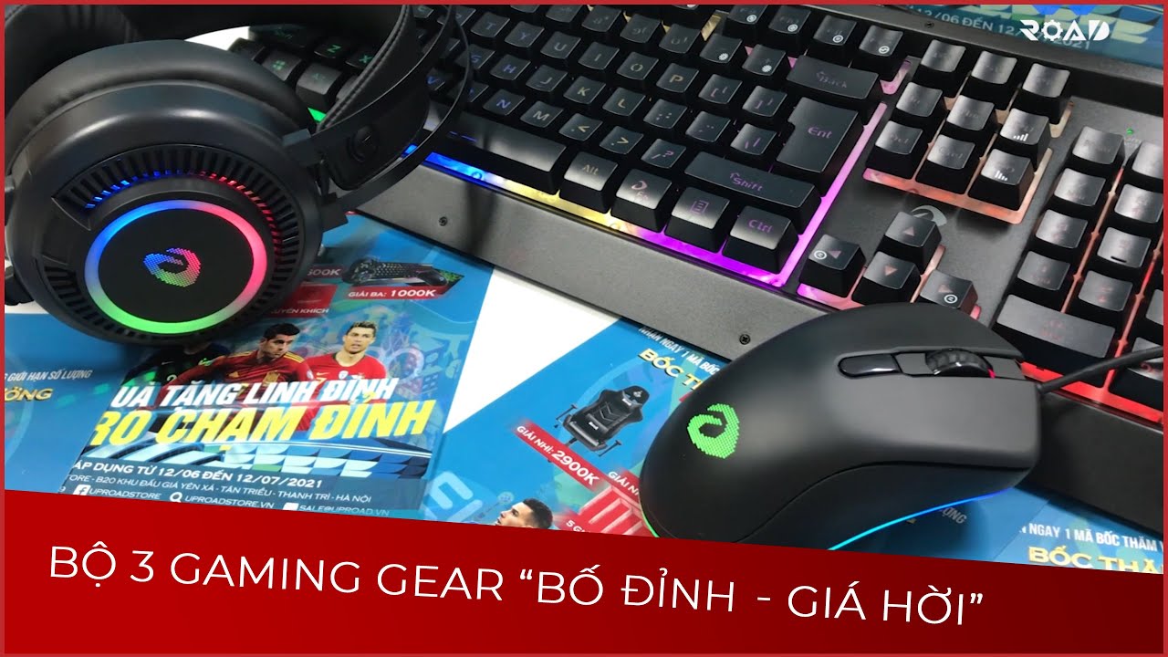 Bộ 3 gaming gear giá rẻ thịnh hành nhất nửa đầu 2024