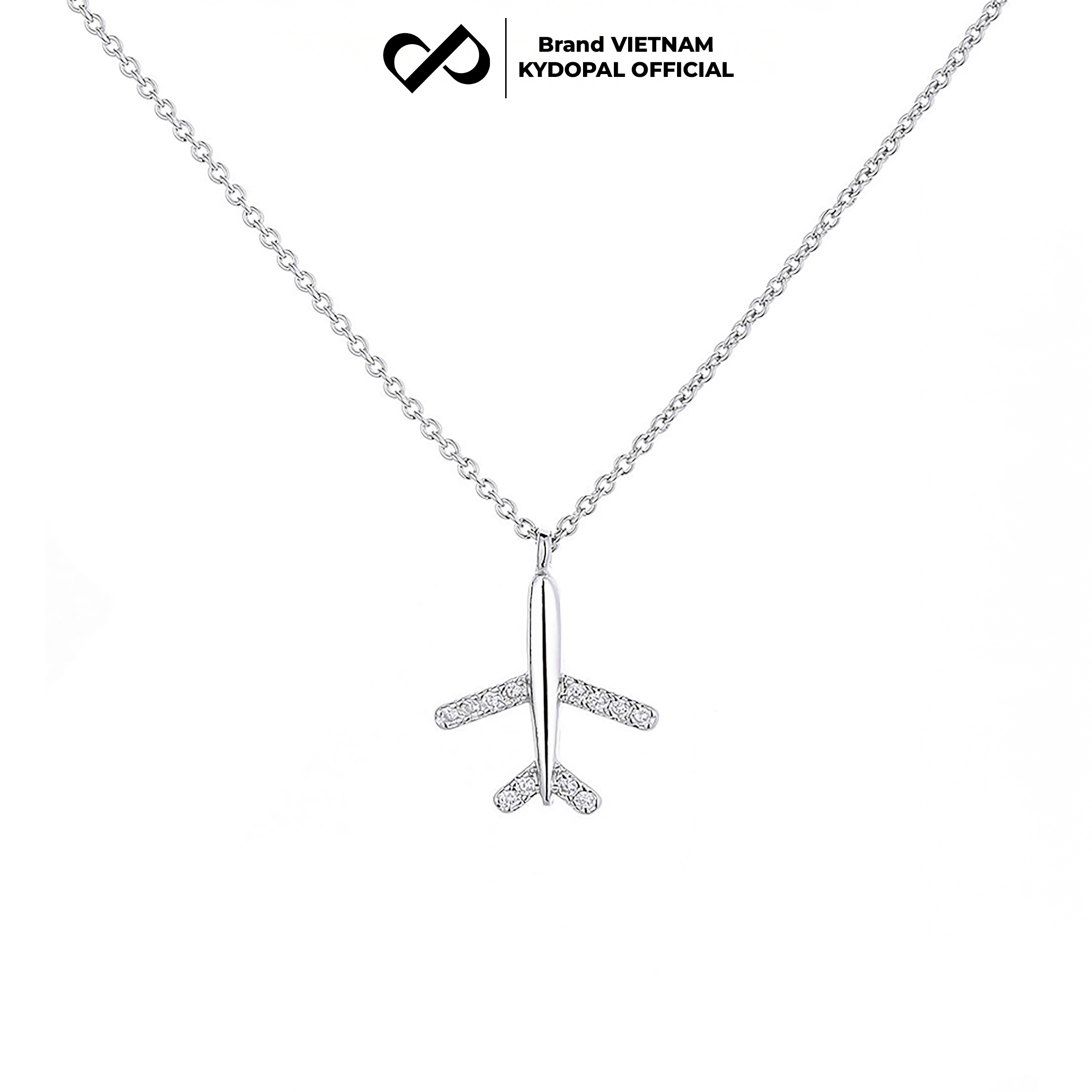 Dây chuyền bạc nữ KYDOPAL cá tính máy bay dễ thương trang sức bạc 925 - PAL9C3C24