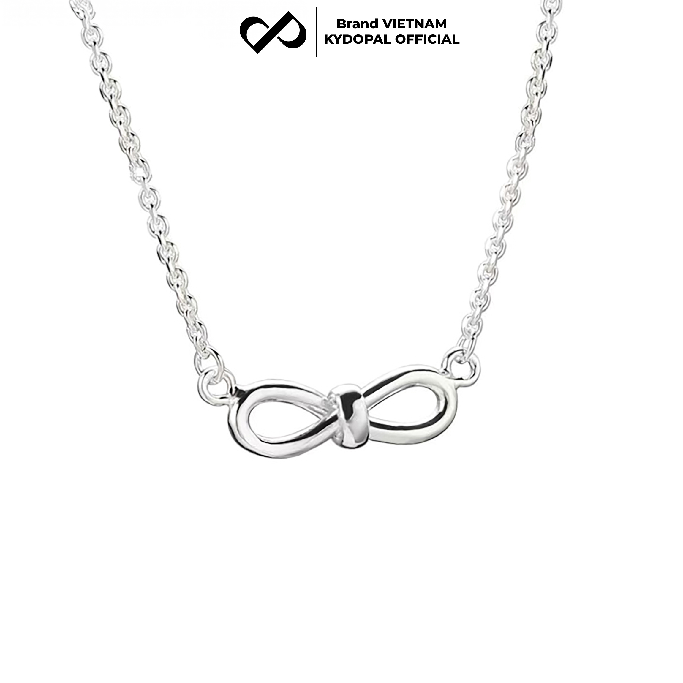 Dây chuyền bạc nữ KYDOPAL vòng cổ cá tính nơ thắt mini basic trang sức bạc 925 - PAL9C3C27