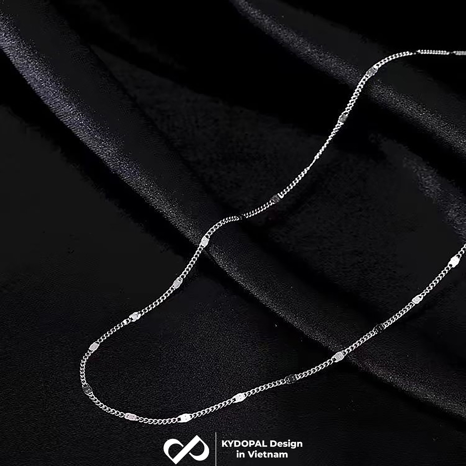 Dây chuyền bạc nữ KYDOPAL vòng cổ cá tính trơn mắt xích kết nối nhẹ nhàng trang sức bạc cao cấp - PAL9C3C50
