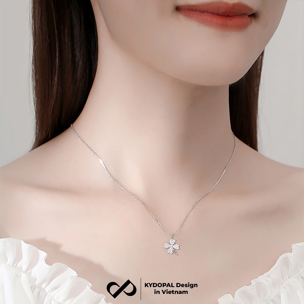 Dây Chuyền Bạc Cỏ Bốn Lá May Mắn | PAL9B4C2