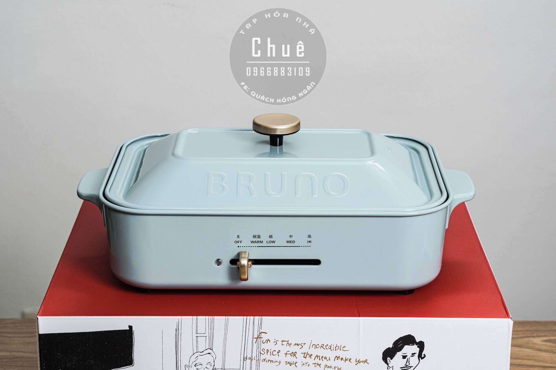 BẾP LẨU NƯỚNG ĐA NĂNG BRUNO TIÊU CHUẨN