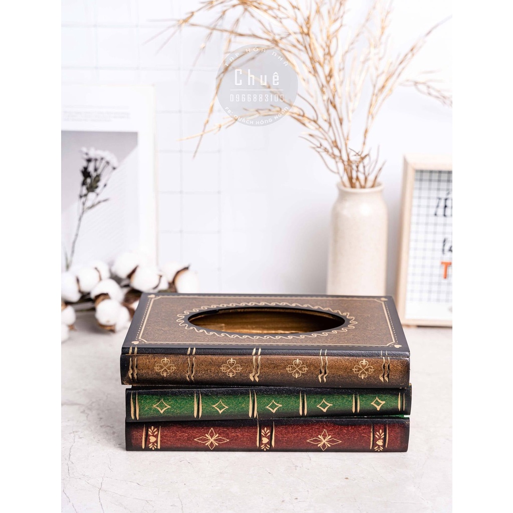 [Hàng có sẵn] Hộp đựng giấy ăn - phong cách cổ điển