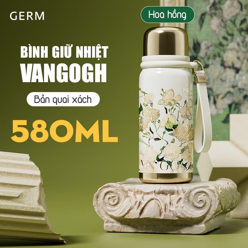 CỐC GIỮ NHIỆT PHONG CÁCH TRANH NGHỆ THUẬT VANGOGH GERM x TheMET CAO CẤP LÕI SU31603
