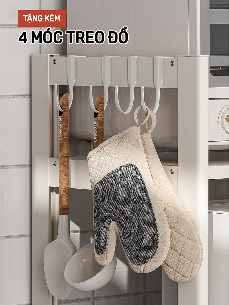 KỆ ĐỰNG ĐỒ BẾP SPACEALUMINUM CAO CẤP SIÊU LINH HOẠT