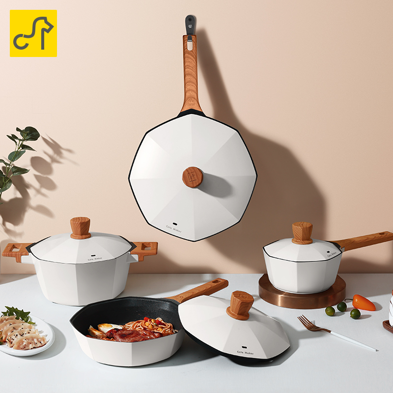 NỒI CHẢO BÁT GIÁC CHỐNG DÍNH HOÀN HẢO CATEMAKER