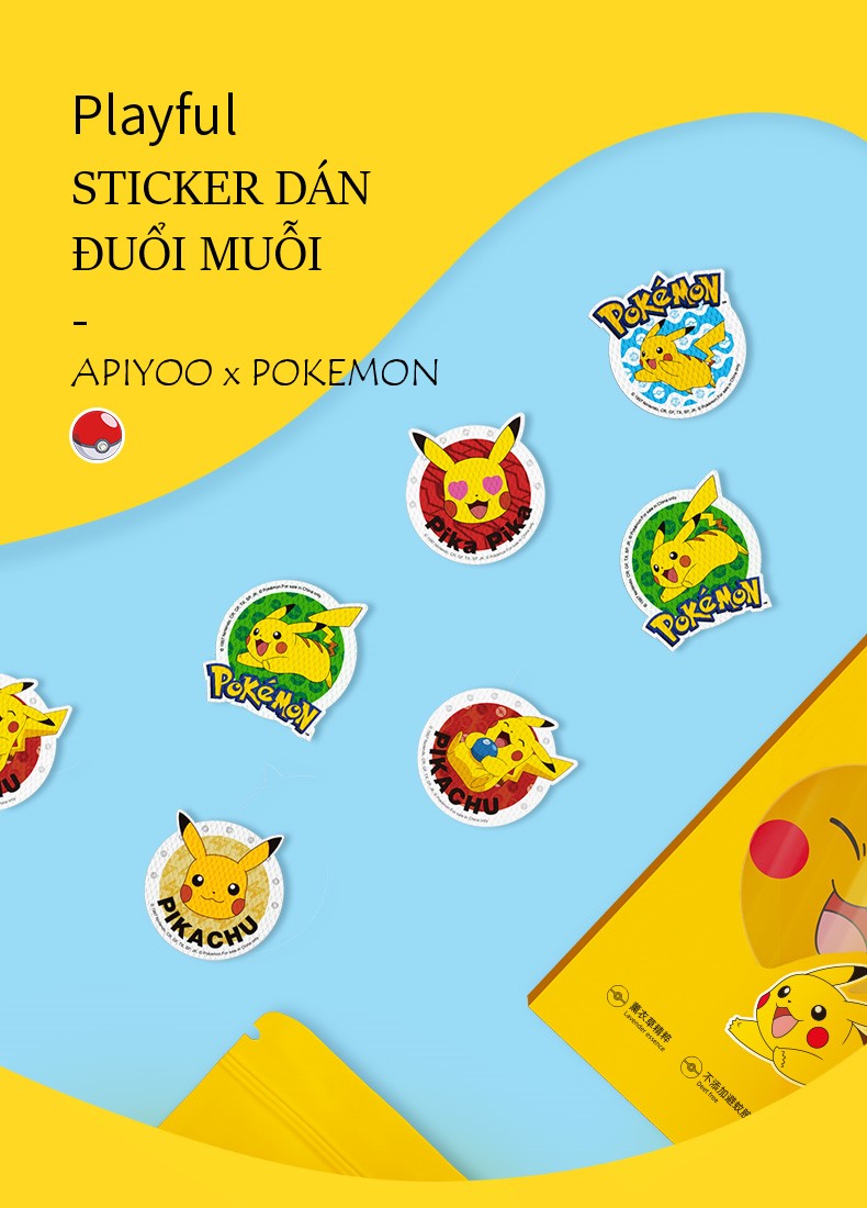 STICKER DÁN ĐUỔI MUỖI APIYOO ( HỘP 40 CÁI )