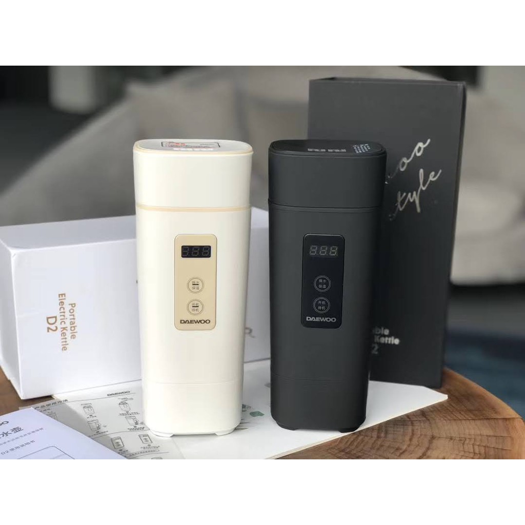Bình đun nước giữ nhiệt di động Daewoo D2