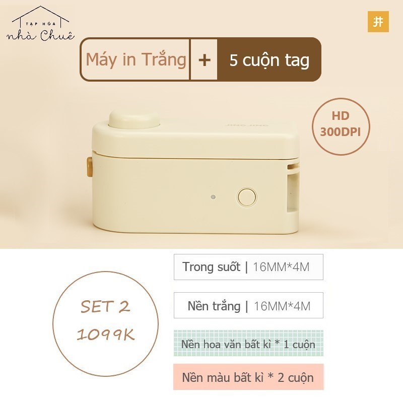 MÁY IN NHÃN TAG BLUETOOTH MINI JINGJING L1
