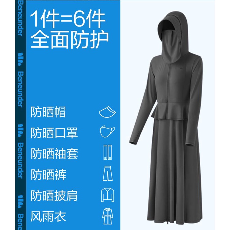 SET ÁO VÁY CHỐNG NẮNG PRO 6IN1 BENEUNDER