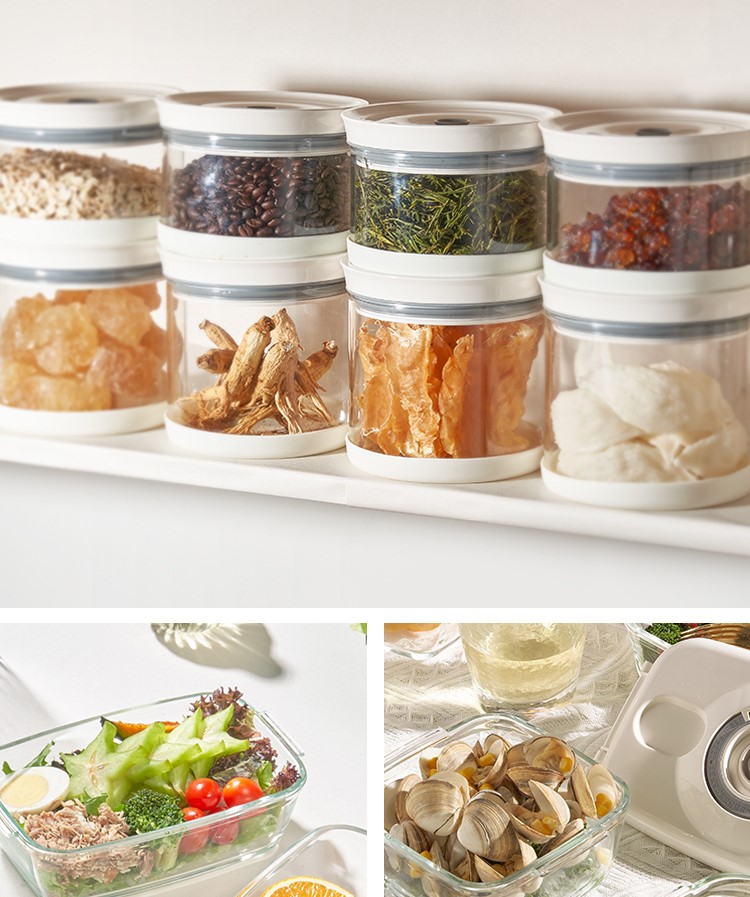 SET HỘP BẢO QUẢN CHÂN KHÔNG KÈM MÁY HÚT KHÔNG DÂY MOCAROSE