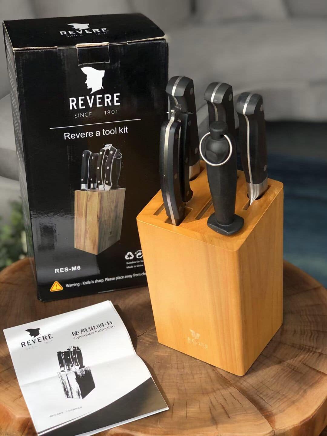 SET DAO BẾP REVERE 6 MÓN RES-M6