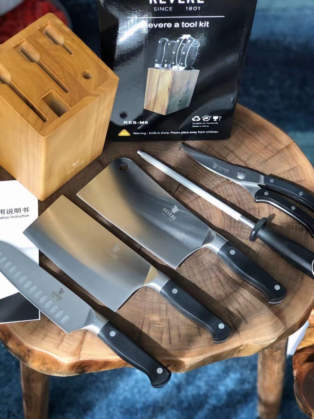 SET DAO BẾP REVERE 6 MÓN RES-M6