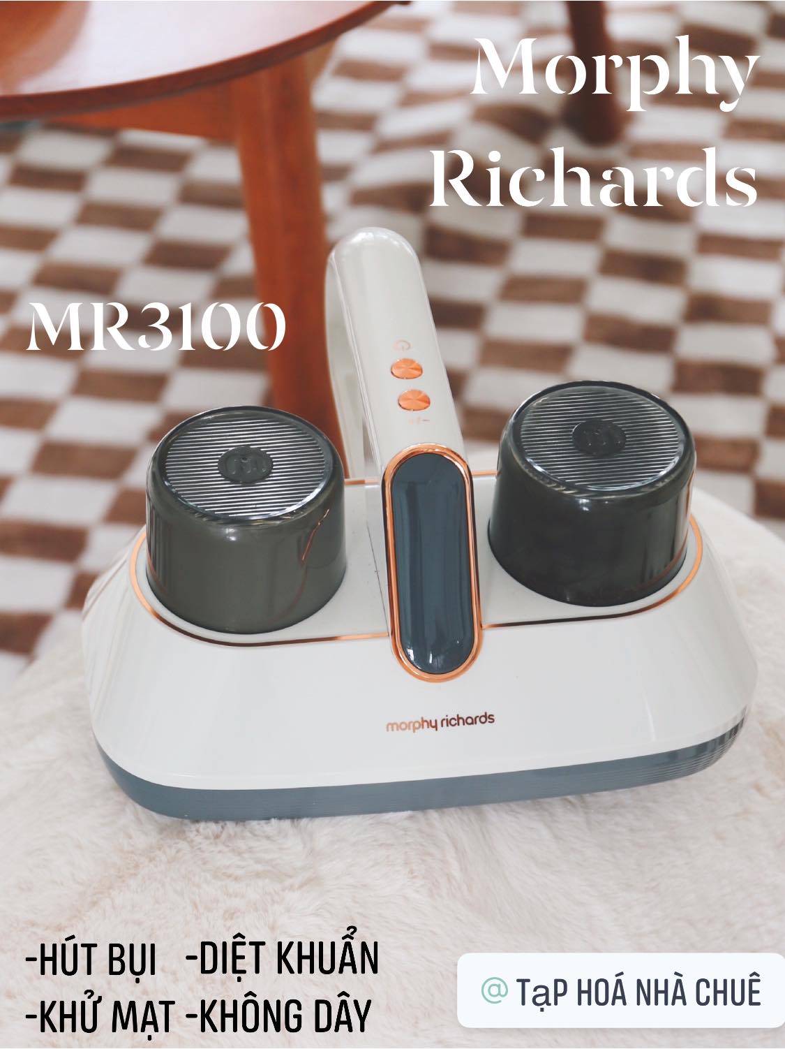 MÁY HÚT BỤI KHỬ MẠT DIỆT KHUẨN MORPHY RICHARDS MR3100