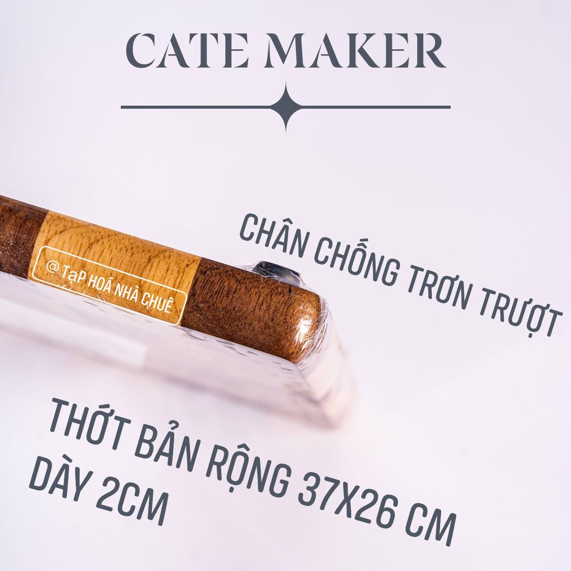 THỚT GỖ KEO CARO BÀN CỜ CAO CẤP CATEMAKER