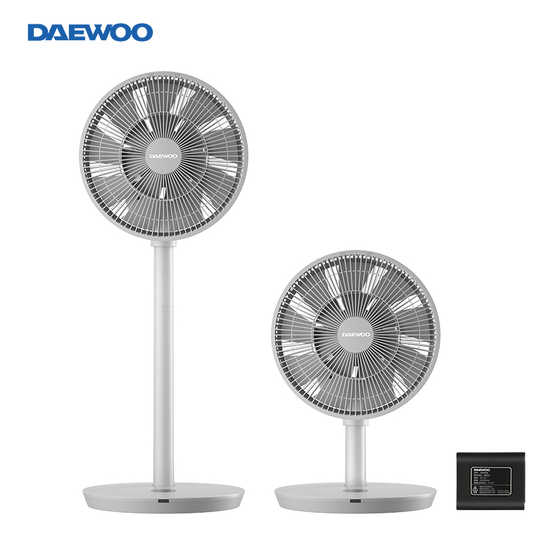 COMBO QUẠT DAEWOO F3 PRO GHI XÁM + PIN TÍCH ĐIỆN