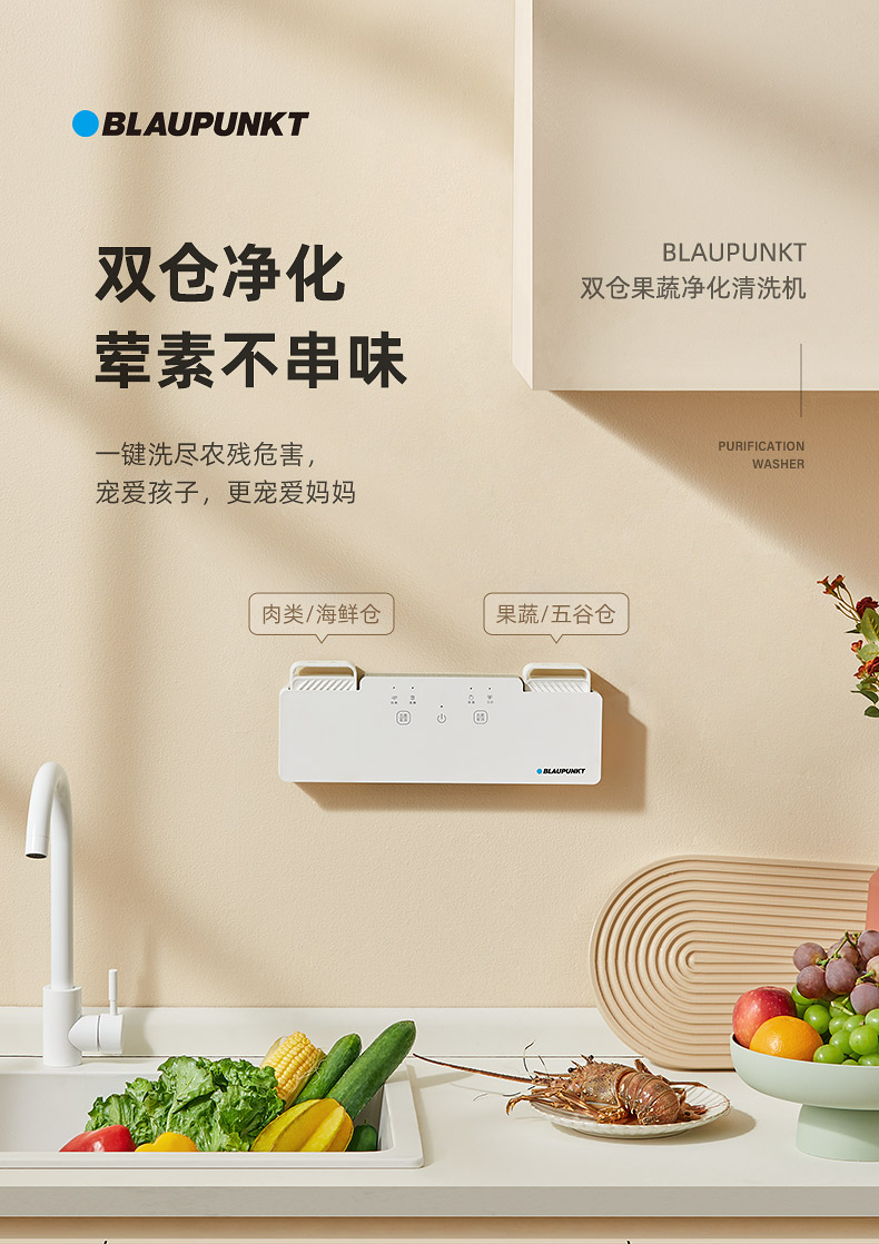 MÁY KHỬ KHUẨN LOẠI BỎ CHẤT BẢO QUẢN THỰC PHẨM BLAUPUNKT