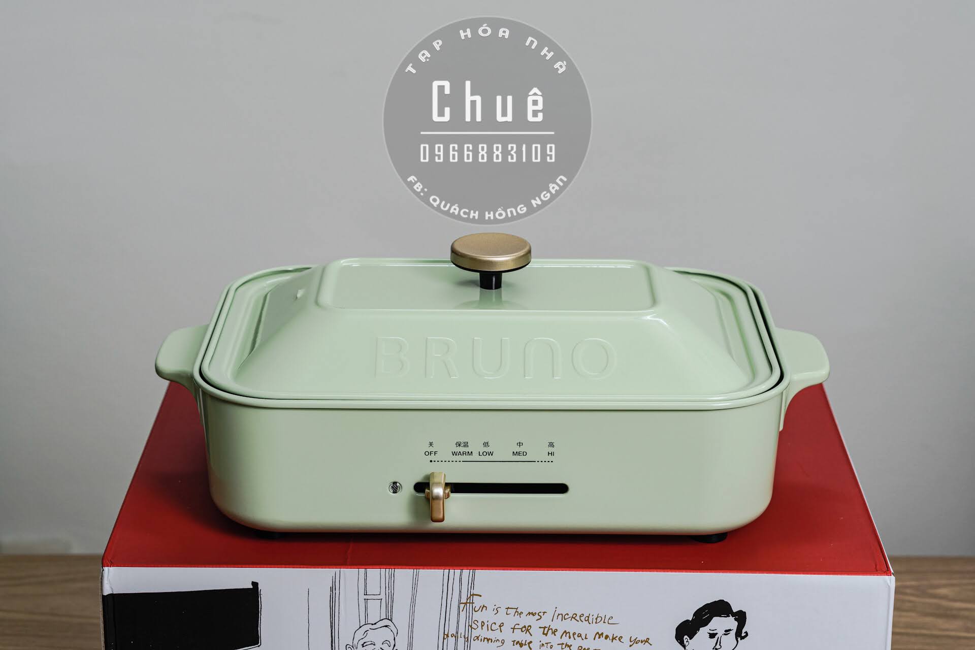 BẾP LẨU NƯỚNG ĐA NĂNG BRUNO TIÊU CHUẨN